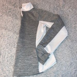 Full zip two tone light weight jacket